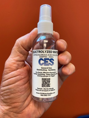 CES offers Free Samples of HYPOGEN Sanitizing Solution to all Customers